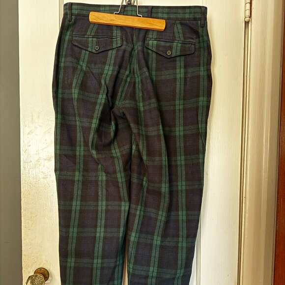 J Crew Straight-fit brushed twill trouser in Black Watch tartan * Size 33/30 - Picture 3 of 7
